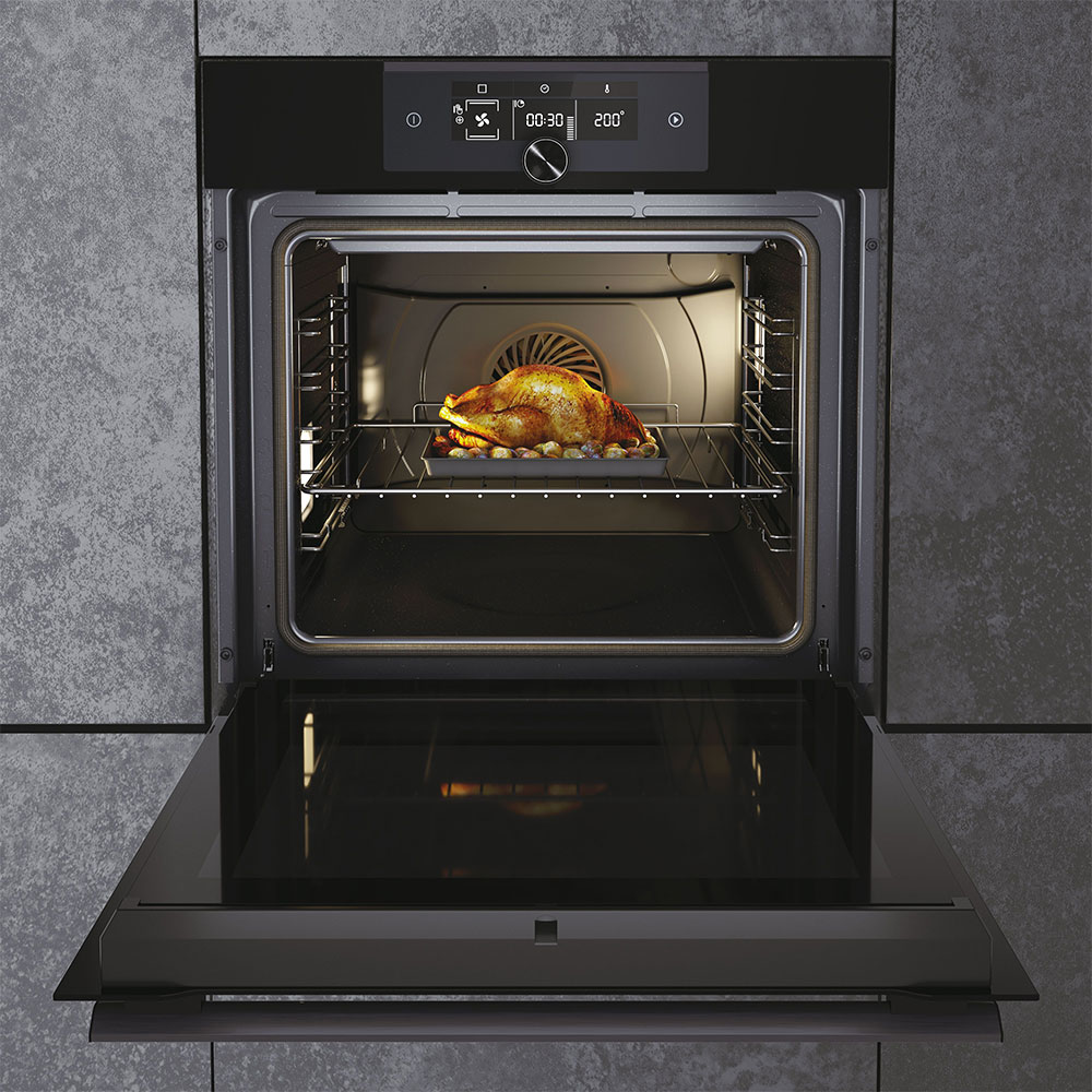 Forno elettrico da incasso nero larghezza 60 cm HWO60SM6F8BH Haier